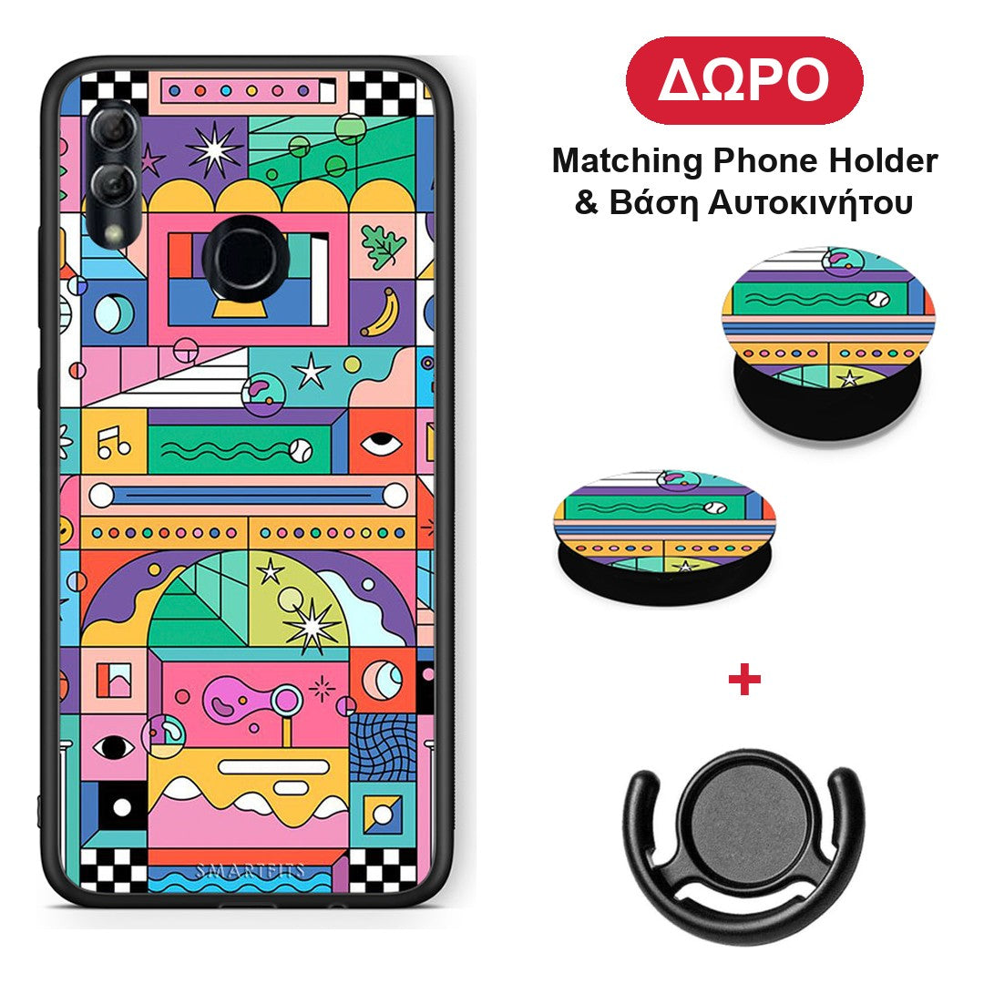 Bubbles Soap - Honor 10 Lite θήκη + Δώρο Phone Holder & Βάση Αυτοκινήτου
