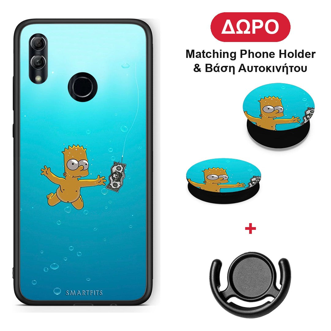 Chasing Money - Honor 10 Lite θήκη + Δώρο Phone Holder & Βάση Αυτοκινήτου