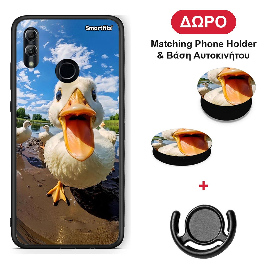 Duck Face - Honor 10 Lite θήκη + Δώρο Phone Holder & Βάση Αυτοκινήτου