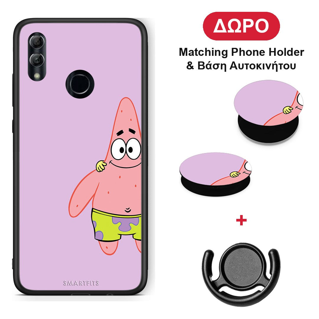 Friends Patrick - Honor 10 Lite θήκη + Δώρο Phone Holder & Βάση Αυτοκινήτου