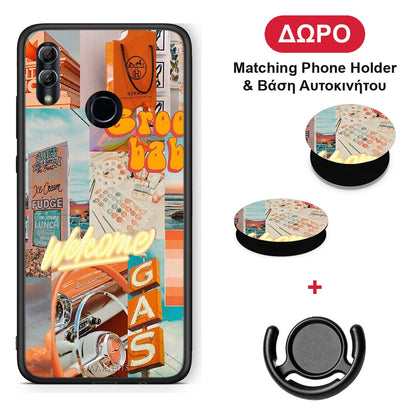 Groovy Babe - Honor 10 Lite θήκη + Δώρο Phone Holder & Βάση Αυτοκινήτου