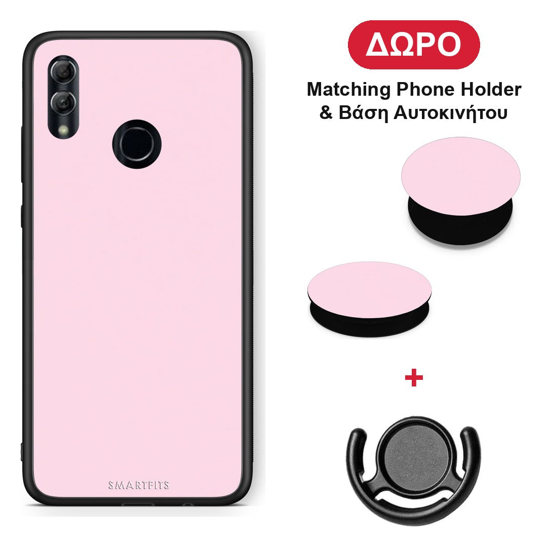 Pale Pink - Honor 10 Lite θήκη + Δώρο Phone Holder & Βάση Αυτοκινήτου