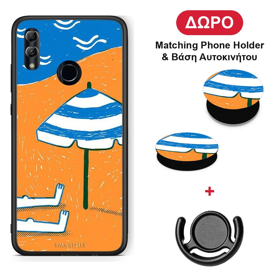 Summering - Honor 10 Lite θήκη + Δώρο Phone Holder & Βάση Αυτοκινήτου