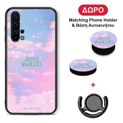 Anti Social - Honor 20 Pro θήκη + Δώρο Phone Holder & Βάση Αυτοκινήτου