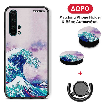Blue Waves - Honor 20 Pro θήκη + Δώρο Phone Holder & Βάση Αυτοκινήτου