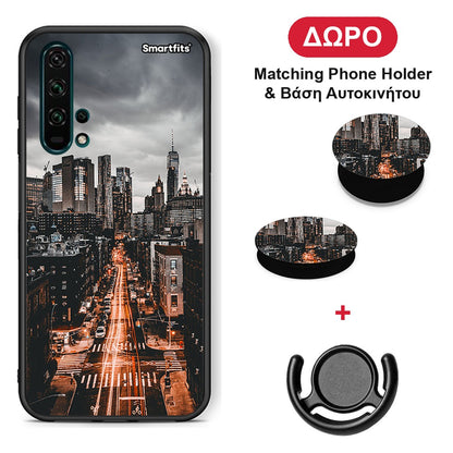 City Lights - Honor 20 Pro θήκη + Δώρο Phone Holder & Βάση Αυτοκινήτου