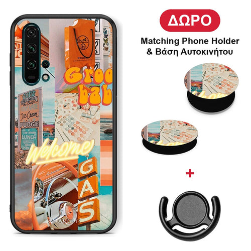 Groovy Babe - Honor 20 Pro θήκη + Δώρο Phone Holder & Βάση Αυτοκινήτου