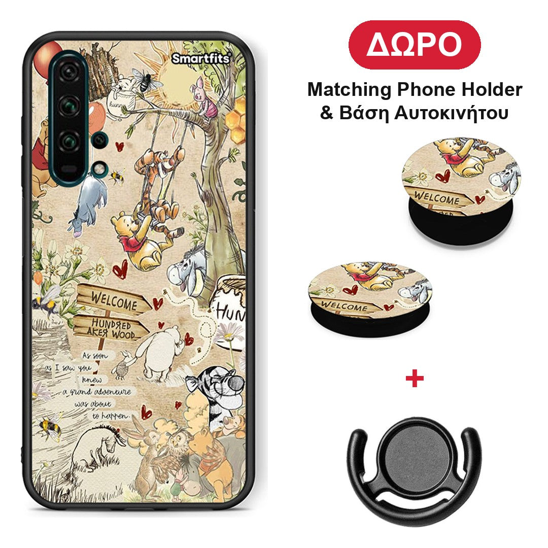 Happy Friends - Honor 20 Pro θήκη + Δώρο Phone Holder & Βάση Αυτοκινήτου