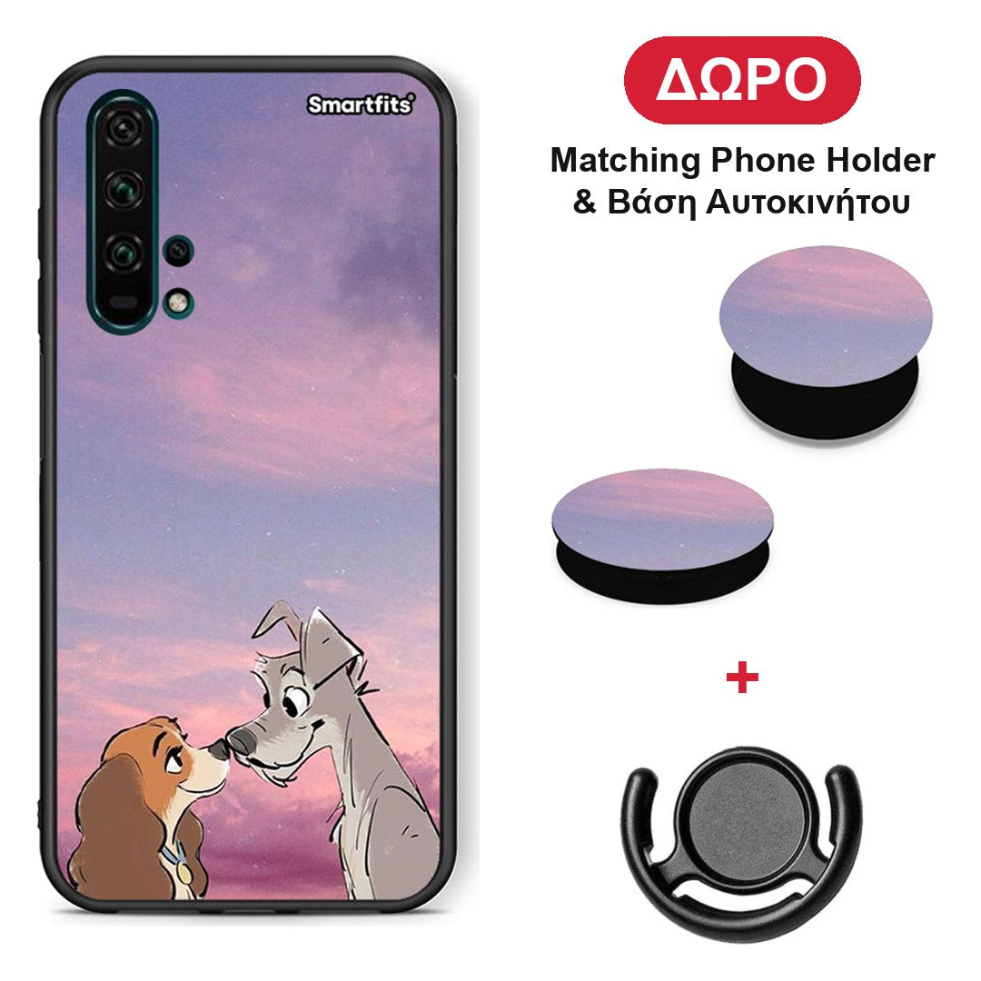 Lady And Tramp - Honor 20 Pro θήκη + Δώρο Phone Holder & Βάση Αυτοκινήτου