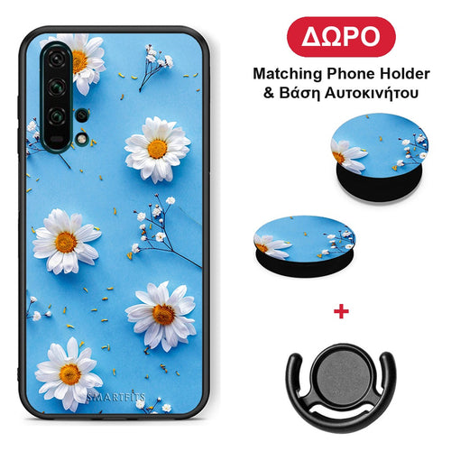 Real Daisies - Honor 20 Pro θήκη + Δώρο Phone Holder & Βάση Αυτοκινήτου
