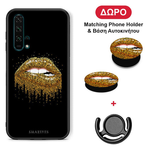 Valentine Golden - Honor 20 Pro θήκη + Δώρο Phone Holder & Βάση Αυτοκινήτου