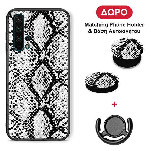 Animal White Snake - Honor 20 Pro θήκη + Δώρο Phone Holder & Βάση Αυτοκινήτου