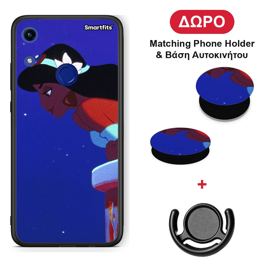 Alladin And Jasmine Love 2 - Honor 8A θήκη + Δώρο Phone Holder & Βάση Αυτοκινήτου