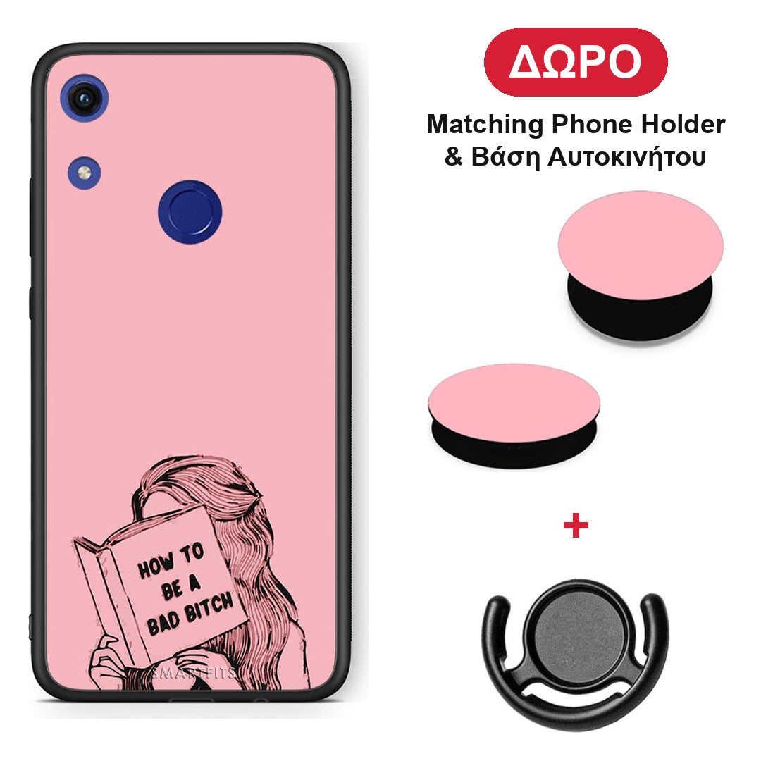 Bad Bitch - Honor 8A θήκη + Δώρο Phone Holder & Βάση Αυτοκινήτου