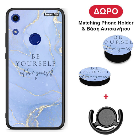 Be Yourself - Honor 8A θήκη + Δώρο Phone Holder & Βάση Αυτοκινήτου