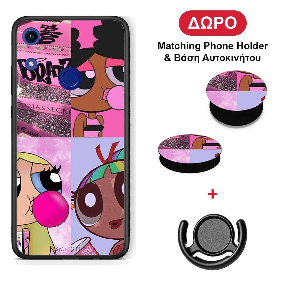 Bubble Girls - Honor 8A θήκη + Δώρο Phone Holder & Βάση Αυτοκινήτου
