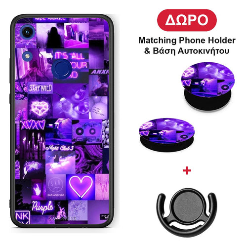 Collage Stay Wild - Honor 8A θήκη + Δώρο Phone Holder & Βάση Αυτοκινήτου