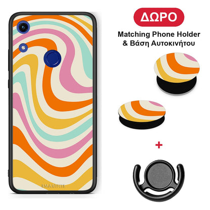 Colourful Waves - Honor 8A θήκη + Δώρο Phone Holder & Βάση Αυτοκινήτου