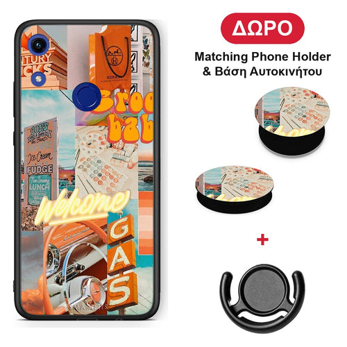 Groovy Babe - Honor 8A θήκη + Δώρο Phone Holder & Βάση Αυτοκινήτου