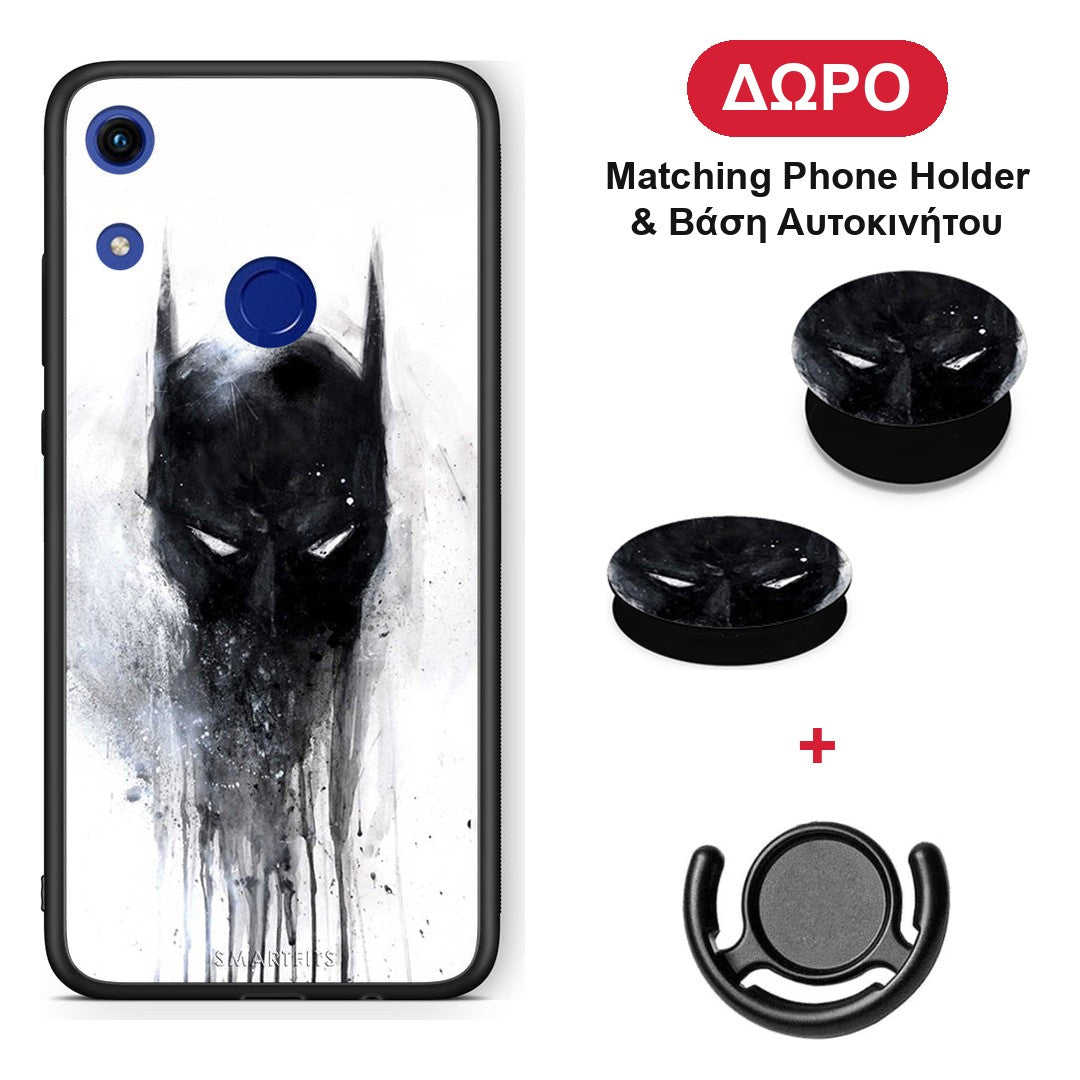 Hero Paint Bat - Honor 8A θήκη + Δώρο Phone Holder & Βάση Αυτοκινήτου