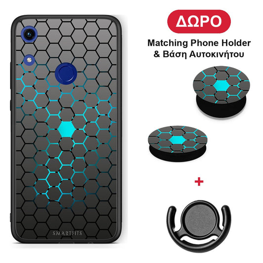 Geometric Hexagonal - Honor 8A θήκη + Δώρο Phone Holder & Βάση Αυτοκινήτου