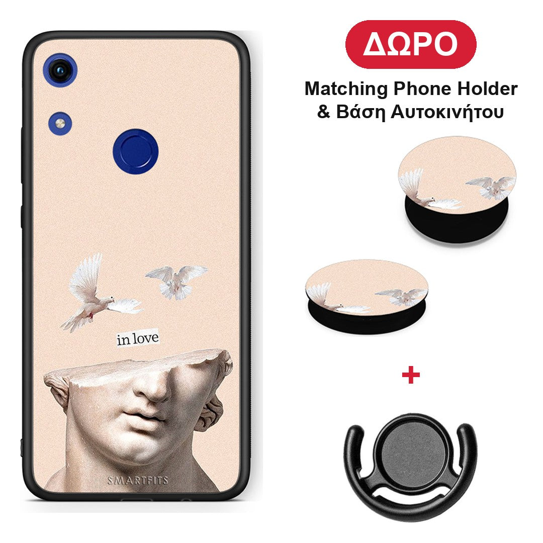 In Love - Honor 8A θήκη + Δώρο Phone Holder & Βάση Αυτοκινήτου