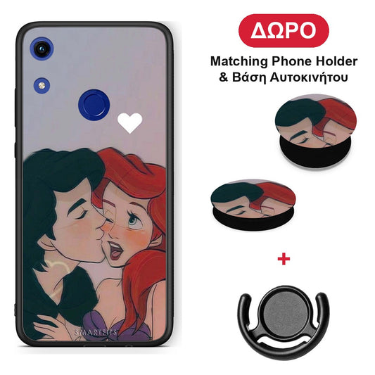 Mermaid Couple - Honor 8A θήκη + Δώρο Phone Holder & Βάση Αυτοκινήτου