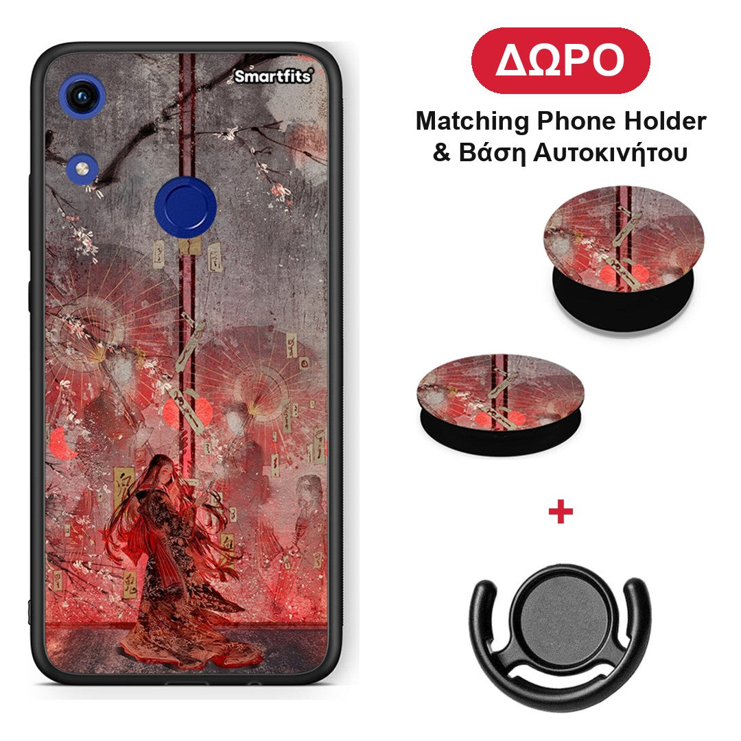 Nezuko Kamado - Honor 8A θήκη + Δώρο Phone Holder & Βάση Αυτοκινήτου