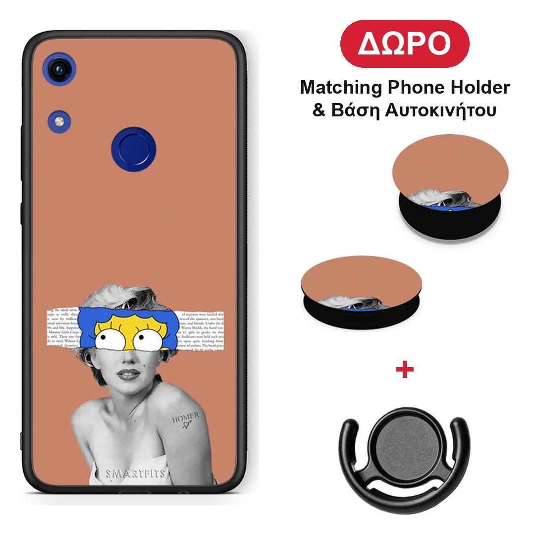 Sim Merilyn - Honor 8A θήκη + Δώρο Phone Holder & Βάση Αυτοκινήτου