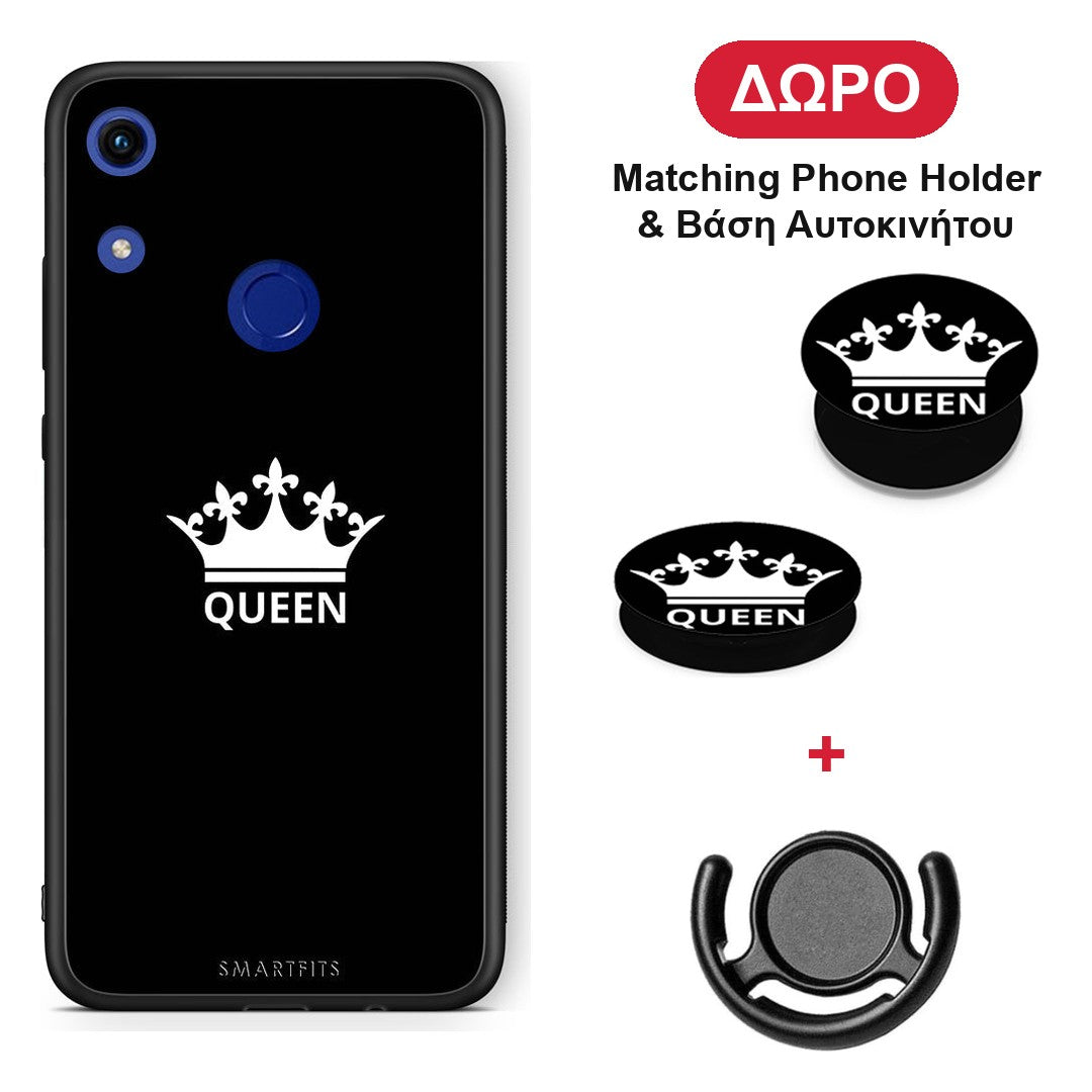 Valentine Queen - Honor 8A θήκη + Δώρο Phone Holder & Βάση Αυτοκινήτου