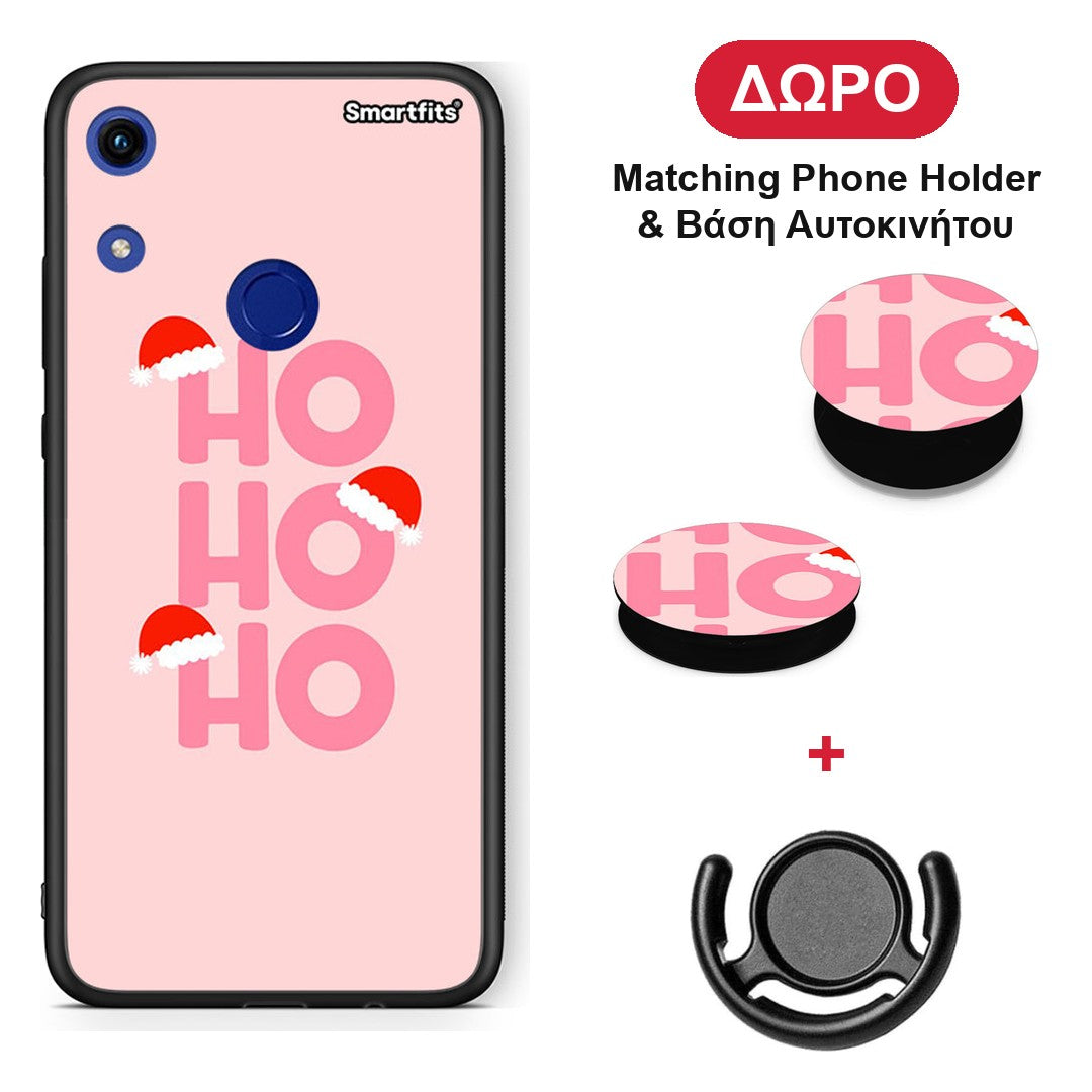 Xmas Ho Ho Ho - Honor 8A θήκη + Δώρο Phone Holder & Βάση Αυτοκινήτου
