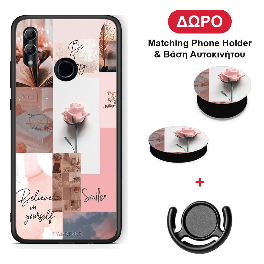 Aesthetic Collage - Honor 8x θήκη + Δώρο Phone Holder & Βάση Αυτοκινήτου
