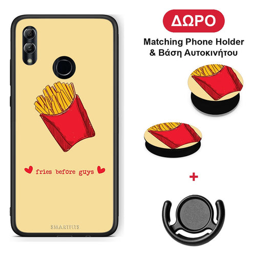 Fries Before Guys - Honor 8x θήκη + Δώρο Phone Holder & Βάση Αυτοκινήτου