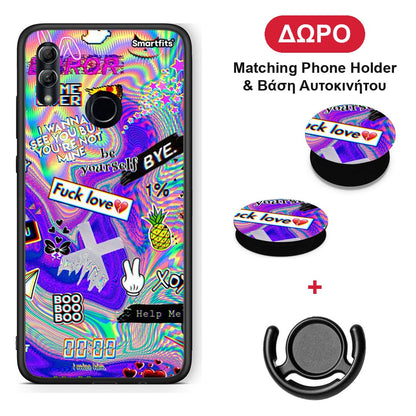 Game Over - Honor 8x θήκη + Δώρο Phone Holder & Βάση Αυτοκινήτου