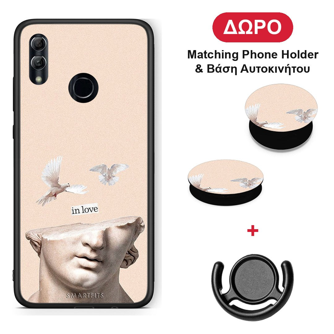 In Love - Honor 8x θήκη + Δώρο Phone Holder & Βάση Αυτοκινήτου