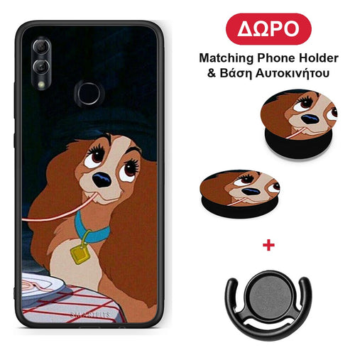 Lady And Tramp 2 - Honor 8x θήκη + Δώρο Phone Holder & Βάση Αυτοκινήτου
