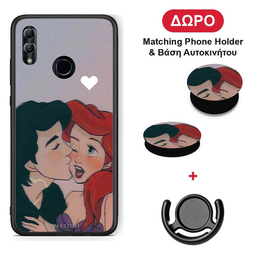 Mermaid Couple - Honor 8x θήκη + Δώρο Phone Holder & Βάση Αυτοκινήτου