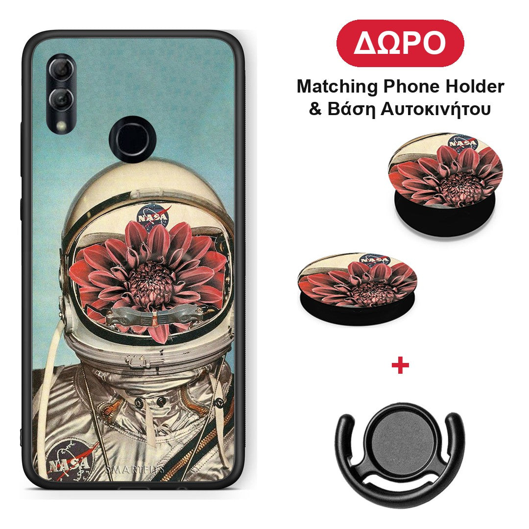 Nasa Bloom - Honor 8x θήκη + Δώρο Phone Holder & Βάση Αυτοκινήτου