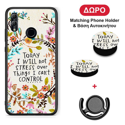 Stress Over - Honor 8x θήκη + Δώρο Phone Holder & Βάση Αυτοκινήτου