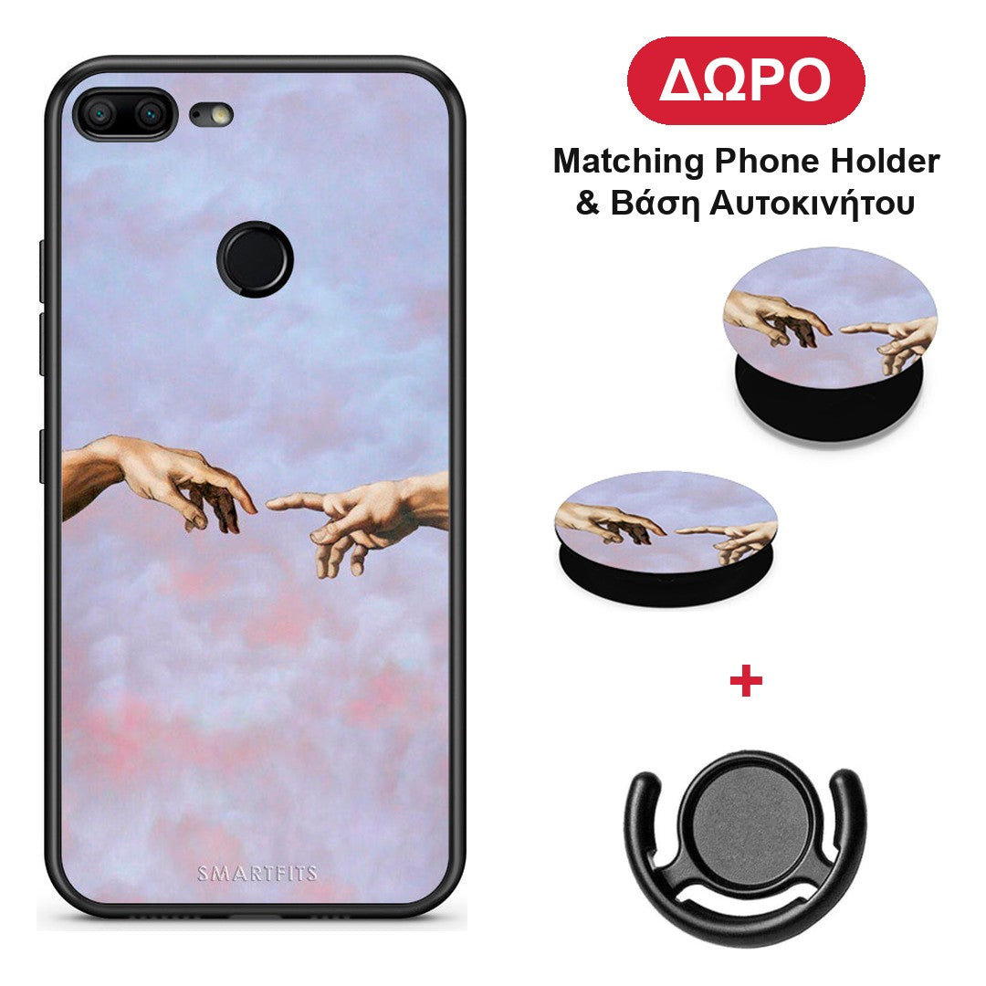 Adam Hand - Honor 9 Lite θήκη + Δώρο Phone Holder & Βάση Αυτοκινήτου
