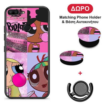 Bubble Girls - Honor 9 Lite θήκη + Δώρο Phone Holder & Βάση Αυτοκινήτου
