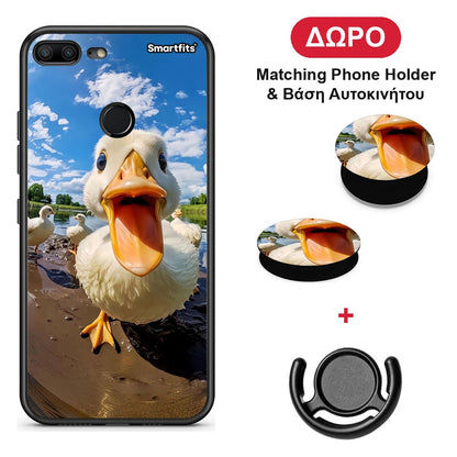Duck Face - Honor 9 Lite θήκη + Δώρο Phone Holder & Βάση Αυτοκινήτου