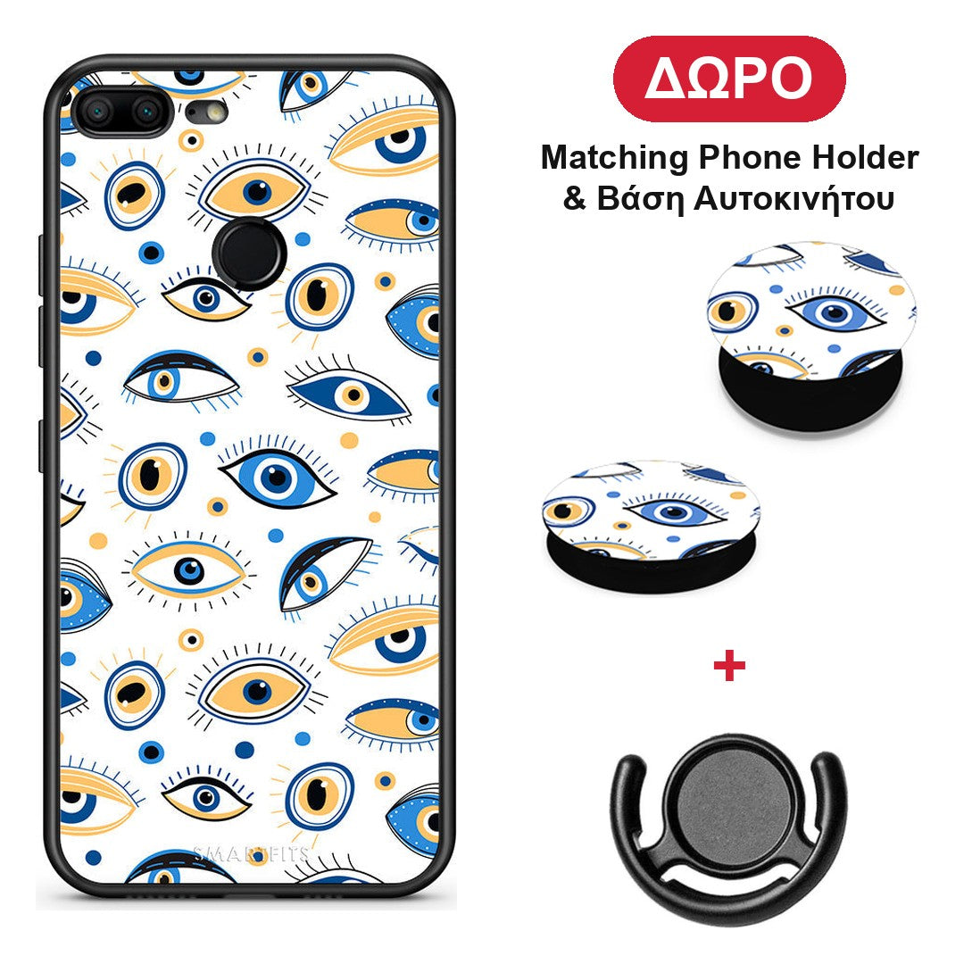 Ftou Ftou - Honor 9 Lite θήκη + Δώρο Phone Holder & Βάση Αυτοκινήτου