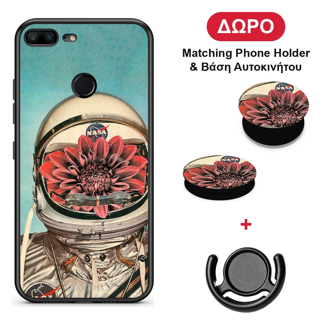 Nasa Bloom - Honor 9 Lite θήκη + Δώρο Phone Holder & Βάση Αυτοκινήτου