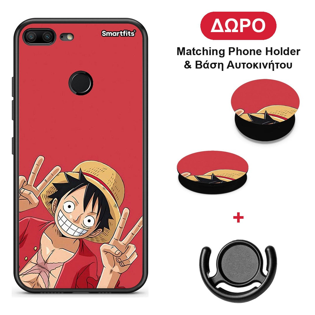 Pirate Luffy - Honor 9 Lite θήκη + Δώρο Phone Holder & Βάση Αυτοκινήτου