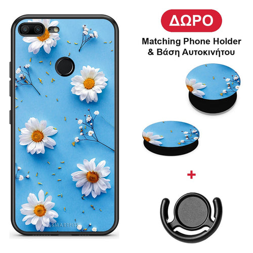 Real Daisies - Honor 9 Lite θήκη + Δώρο Phone Holder & Βάση Αυτοκινήτου