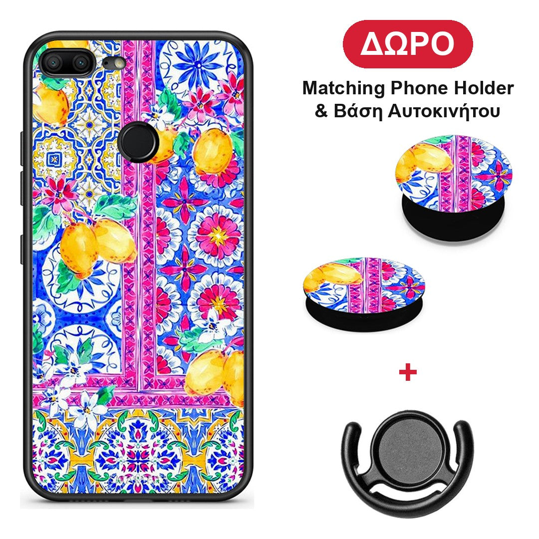 Retro Spring - Honor 9 Lite θήκη + Δώρο Phone Holder & Βάση Αυτοκινήτου