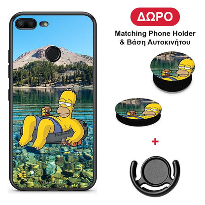 Summer Happiness - Honor 9 Lite θήκη + Δώρο Phone Holder & Βάση Αυτοκινήτου