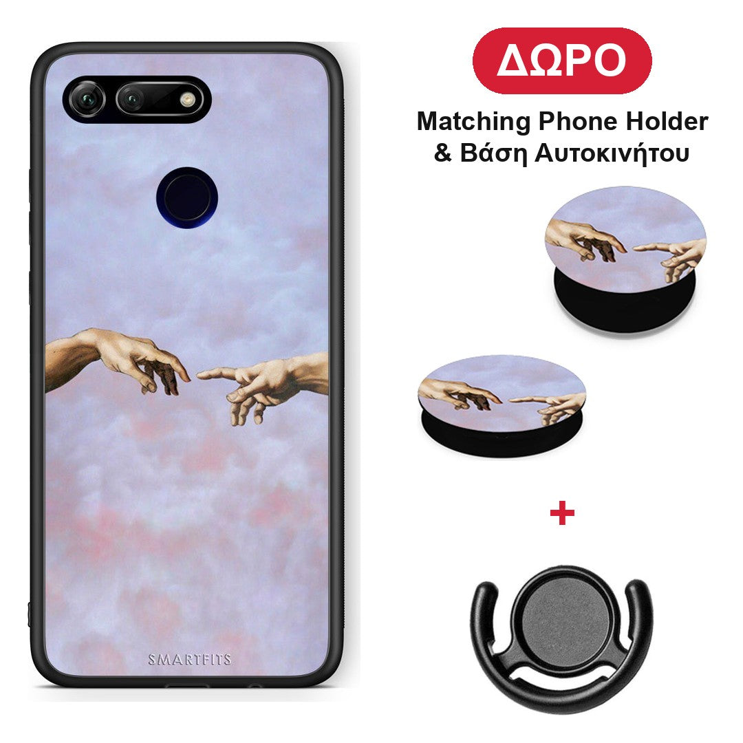 Adam Hand - Honor View 20 θήκη + Δώρο Phone Holder & Βάση Αυτοκινήτου