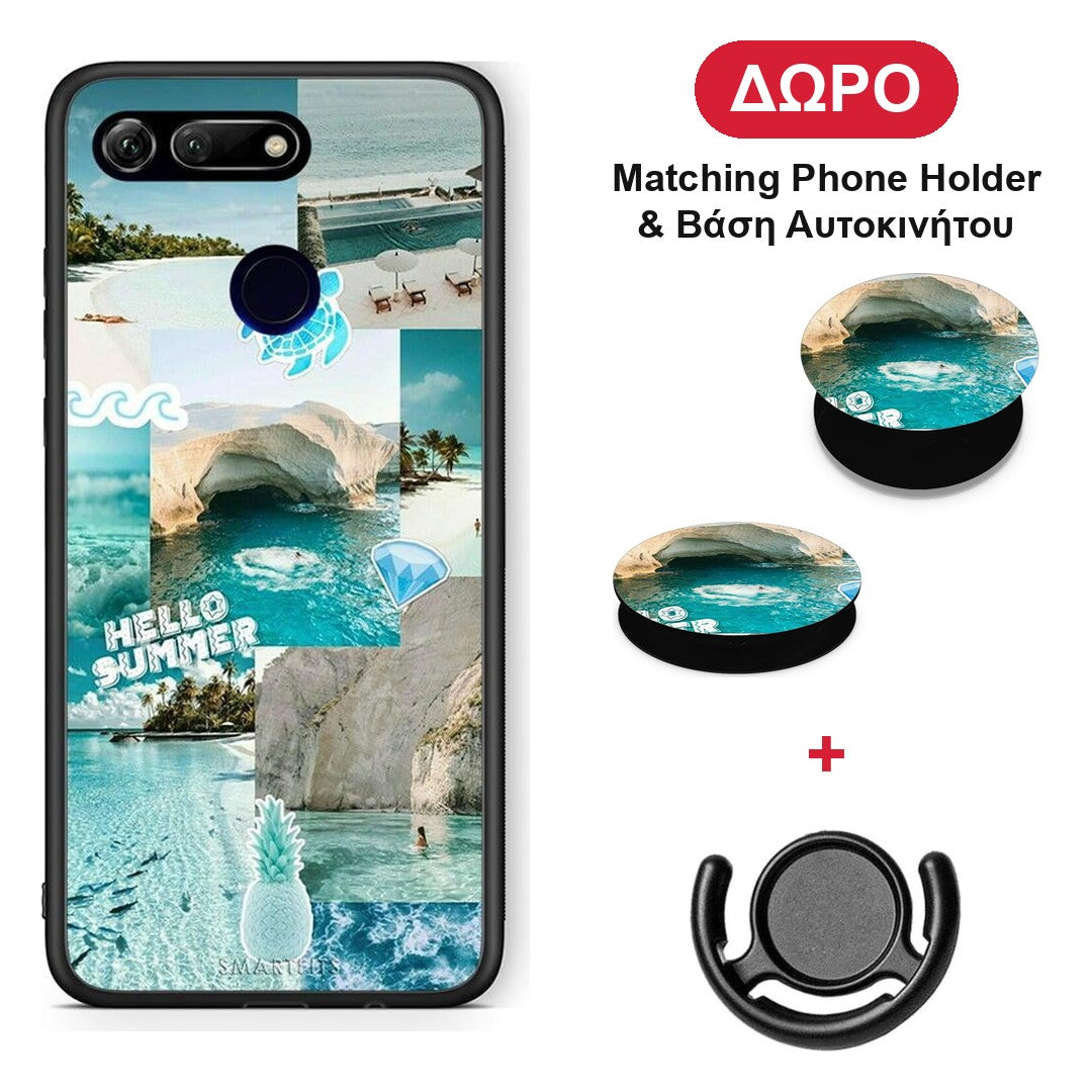 Aesthetic Summer - Honor View 20 θήκη + Δώρο Phone Holder & Βάση Αυτοκινήτου